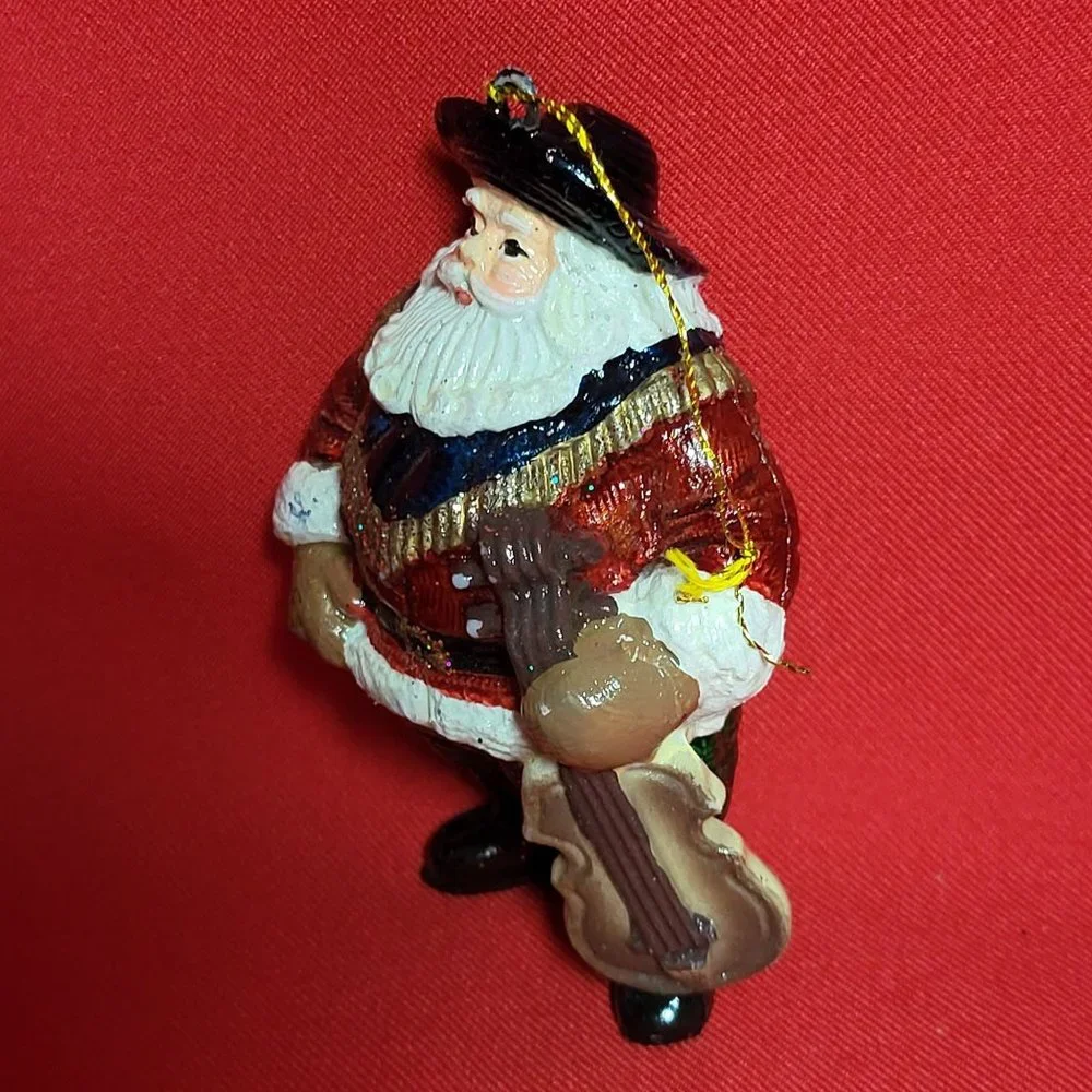 VTG Santa Claus Old St Nick Blown Glass Christmas Ornament
